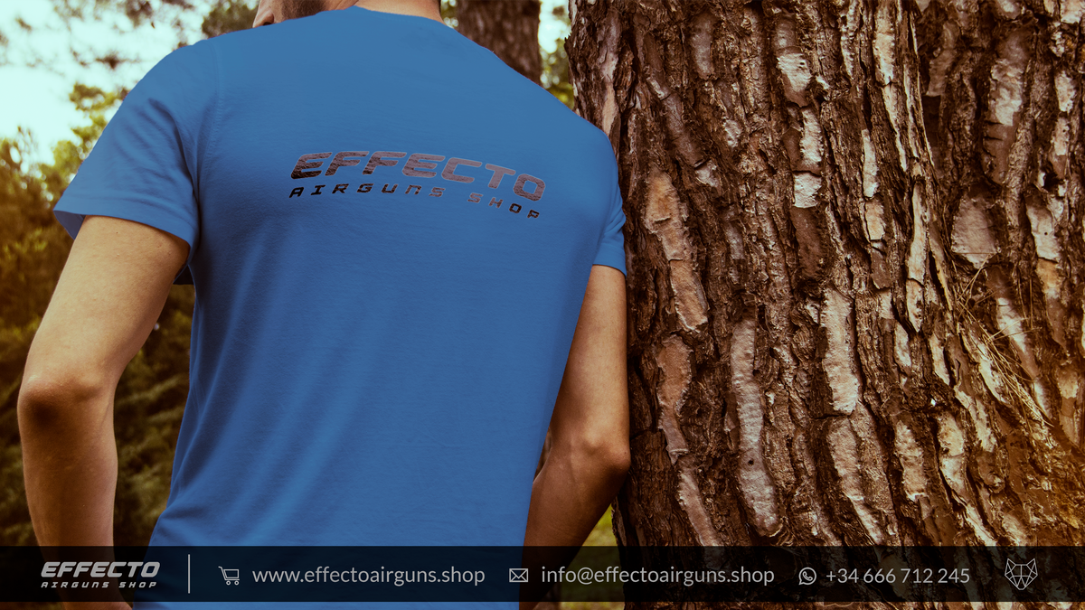 Effecto blue t-shirt with logo back