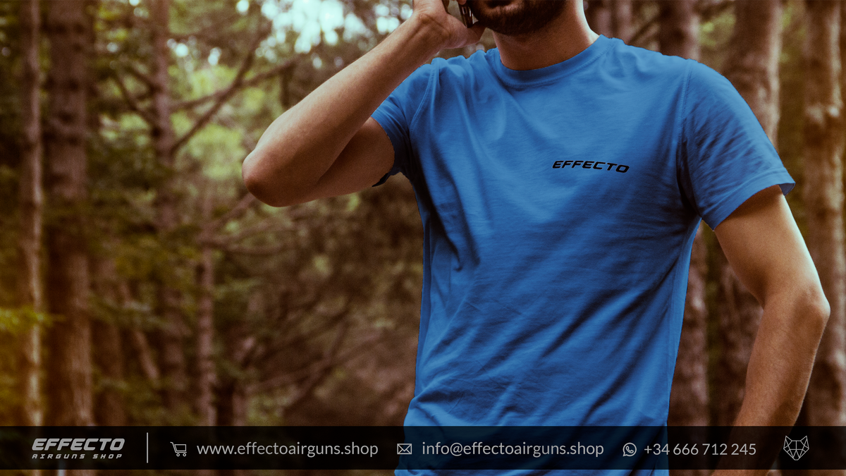 Effecto blue t-shirt with logo in front