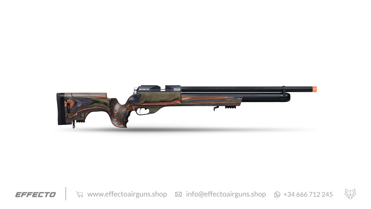 Airgun PX-5 Sport in laminated green side view