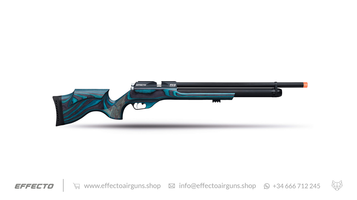 Airgun PX-5 Standard in laminated blue side view